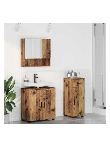 Sonata H Комплект мебели за баня 3 pcs Старо дърво 61 x 35 x 64 см