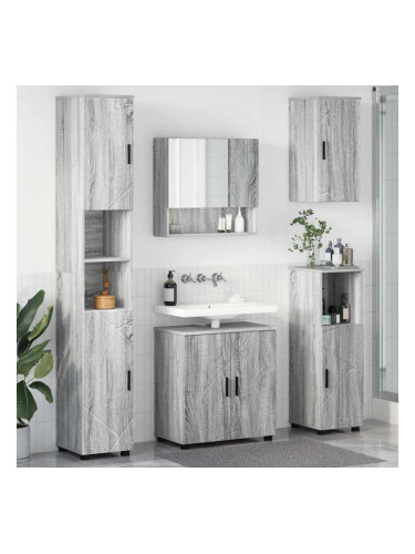 Sonata H Комплект мебели за баня 5 pcs Сив сонома 61 x 35 x 64 см