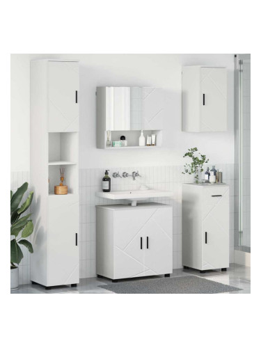 Sonata H Комплект мебели за баня с чекмедже 5 pcs Бяло 61 x 35 x 64 см