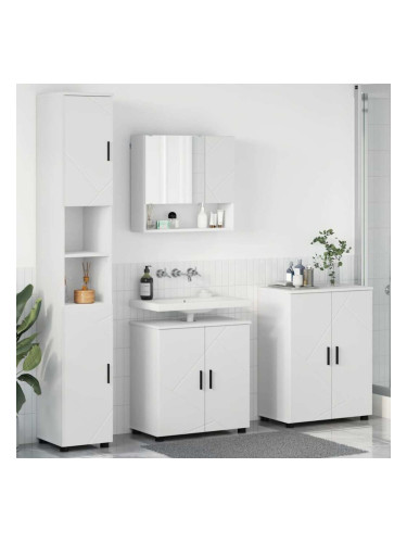 Sonata H Комплект мебели за баня с врата 4 pcs Бяло 61 x 35 x 64 см