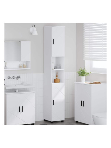 Sonata H Висок шкаф за баня Бяло 30 x 35 x 192 см Инженерно дърво