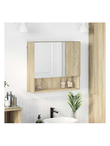 Sonata H Шкаф с огледало дъб сонома 59 x 17 x 55 см Инженерно дърво