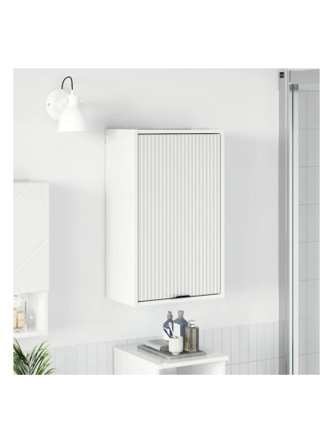 Sonata H Шкаф за баня с врата Бяло Със Силен Гланц 39 x 23.5 x 65 см