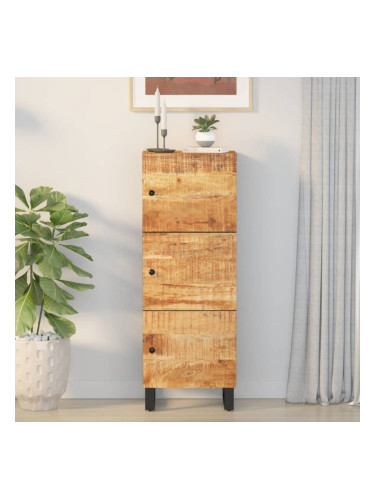 Sonata H Висок шкаф с 3 врати 40x33x110 см масивно дърво манго и желязо