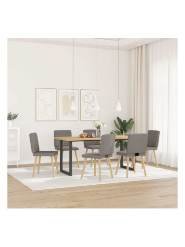 Sonata H Трапезни столове, 6 бр, таупе, плат