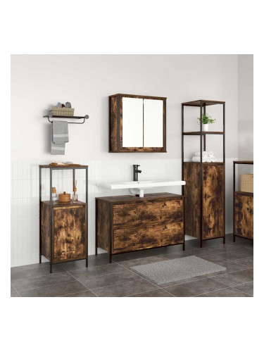 Sonata H Комплект мебели за баня 3 pcs Опушен дъб 90 x 34.5 x 60 см