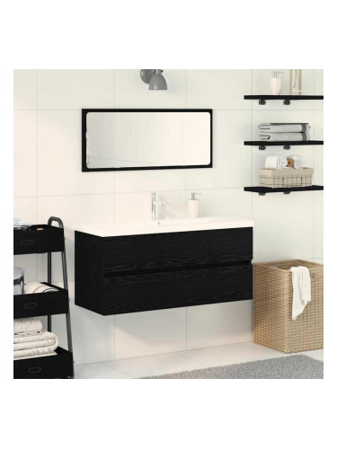 Sonata H Шкаф за мивка Черен дъб 100 x 39 x 62 см Инженерно дърво