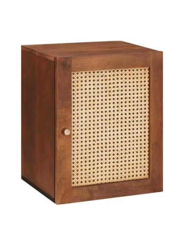 Sonata H Шкаф за баня с рафт Монтиране на стена Кафяв 38 x 33.5 x 48 см