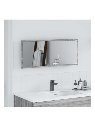 Sonata H Огледало с огледало Сив сонома 90 x 8.5 x 37 см Инженерно дърво