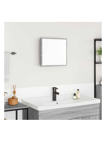 Sonata H LED огледало за баня с огледало Сив Сонома 40 x 8.5 x 37 см
