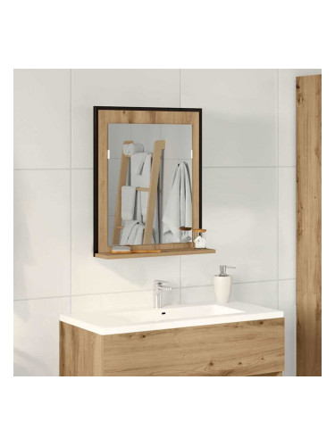 Sonata H Огледало за баня дъб артизан 50 x 12 x 60 см Инженерно дърво