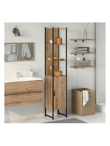 Sonata H Шкаф за баня дъб артизан 33 x 33 x 185.5 см Инженерно дърво