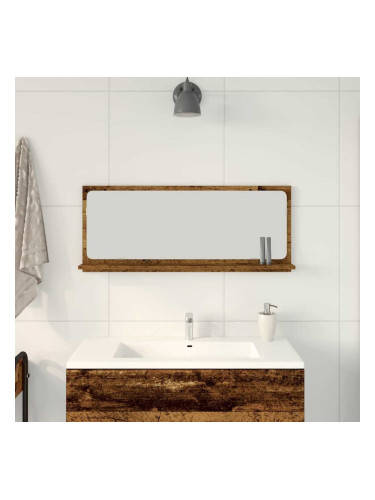 Sonata H Огледална рафт Старо дърво 90 x 10.5 x 37 cm Инженерно дърво