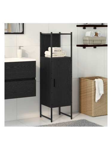 Sonata H Шкаф за баня Черен дъб 33 x 33 x 120.5 см Инженерно дърво
