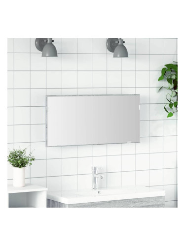 Sonata H Огледало за баня с огледало Светло сиво сонома 80 x 8.5 x 37 см