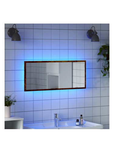 Sonata H LED огледало за баня опушен дъб 100x8,5x37 cm