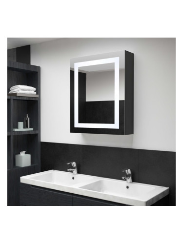 Sonata H LED шкаф с огледало за баня, 50x13x70 см