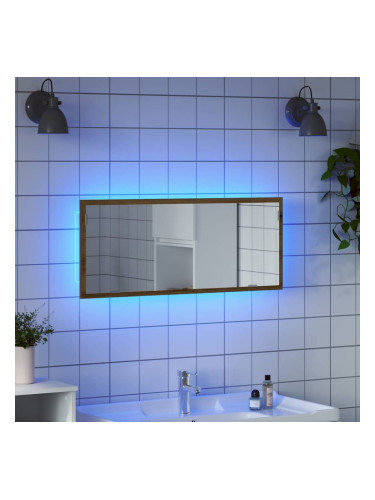 Sonata H LED огледало за баня Artisan Oak 100x8,5x37 cm