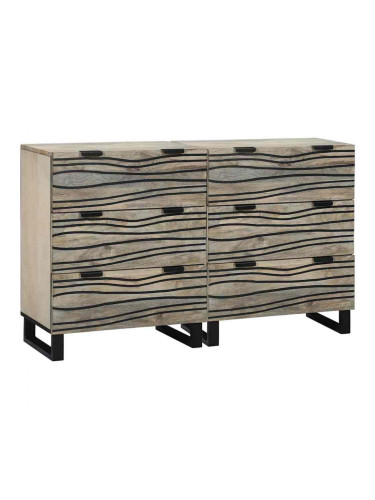Sonata H Скейдбордове 2 pcs Бяло 60 x 33.5 x 75 см мангово дърво масив