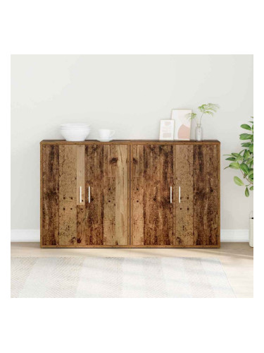 Sonata H Висок шкаф 2 pcs Старо дърво 60 x 31 x 70 см Инженерно дърво