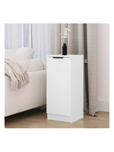 Sonata H Сайдборд, бял, 30x30x70 см, инженерно дърво