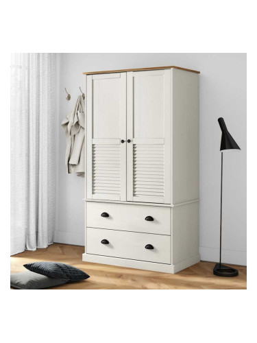 Sonata H Гардероб VIGO, бял, 90x55x170 см, бор масив