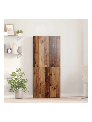 Sonata H Офис шкаф с рафт Старо дърво 60 x 32 x 153 Инженерно дърво