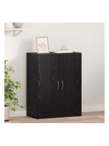 Sonata H Офис шкаф с рафт Черен дъб 60 x 32 x 77.5 Инженерно дърво