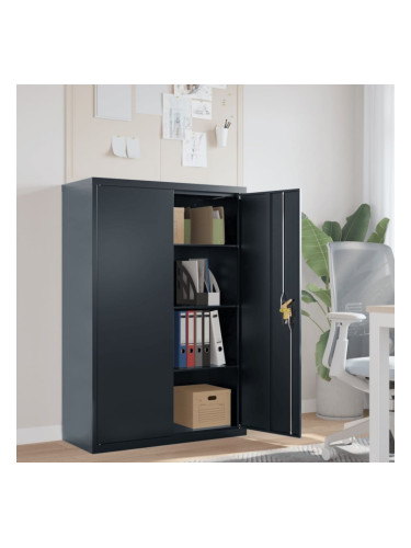 Sonata H Шкаф за папки антрацит 90x40x140 см стомана