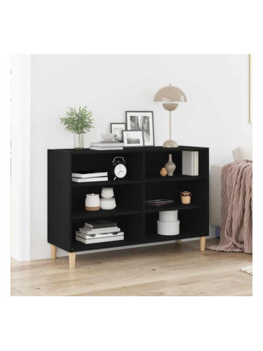 Sonata H Служебен шкаф Черен дъб 103.5 x 35 x 70 см Инженерно дърво