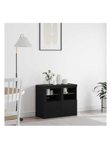 Sonata H Страничен шкаф 2 pcs Черен дъб 41 x 37 x 67 см Инженерно дърво