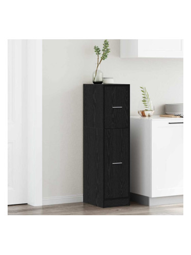 Sonata H Аптекарски шкаф Черен дъб 30 x 41 x 118 см Инженерно дърво