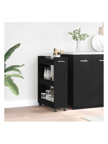 Sonata H За шкафове с колело Черен дъб 60 x 22 x 79 см Инженерно дърво