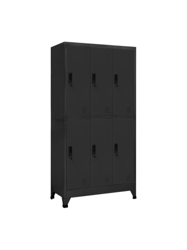 Sonata H Заключващ се шкаф, антрацит, 90x45x180 см, стомана