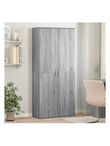 Sonata H Висок шкаф, сив сонома, 80x35x180 см, инженерно дърво