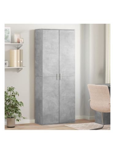 Sonata H Висок шкаф, бетонно сив, 70x35x180 см, инженерно дърво