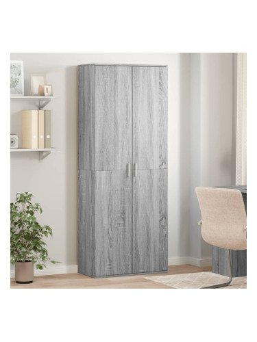 Sonata H Висок шкаф, сив сонома, 70x35x180 см, инженерно дърво