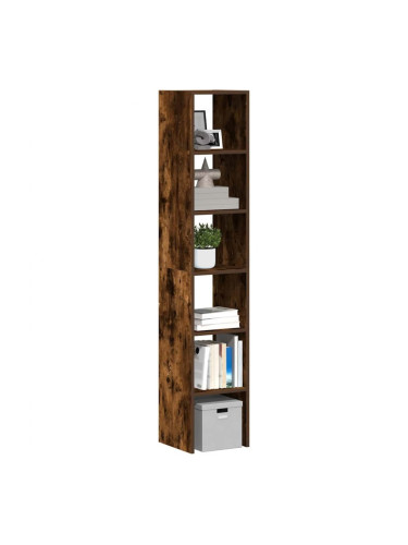 Sonata H Библиотеки 2 бр стифиращи опушен дъб 30x30x80см инженерно дърво