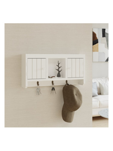 Sonata H Шкаф за ключове бял 40x8,5x20 см инженерно дърво и стомана
