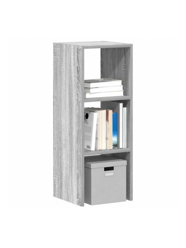 Sonata H Библиотека стифиращи сив сонома 30x30x80 см инженерно дърво