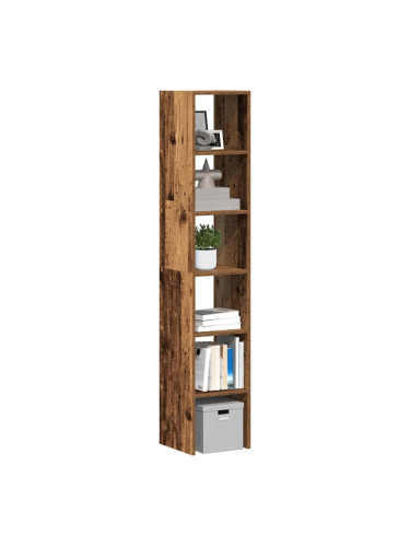 Sonata H Библиотеки 2бр стифиращи старо дърво 30x30x80см инженерно дърво