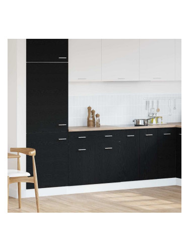 Sonata H Шкаф с чекмедже с чекмедже Riga Черен дъб 80 x 46 x 81.5 см
