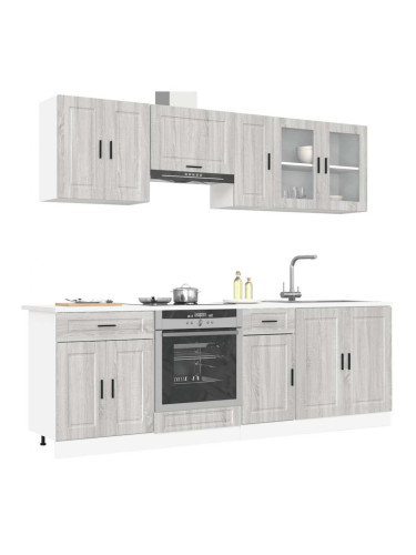Sonata H Комплект кухненски шкафове от 8 части Kalmar, инженерно дърво
