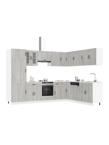 Sonata H Комплект кухненски шкафове от 14 части Kalmar, инженерно дърво