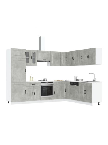 Sonata H Комплект кухненски шкафове от 14 части Kalmar, инженерно дърво