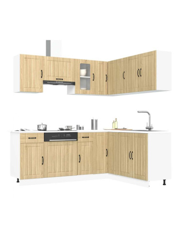 Sonata H Комплект кухненски шкафове от 11 части Lucca, инженерно дърво