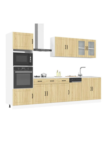 Sonata H Комплект кухненски шкафове, 7 части, Lucca, дъб сонома, инженерно дърво