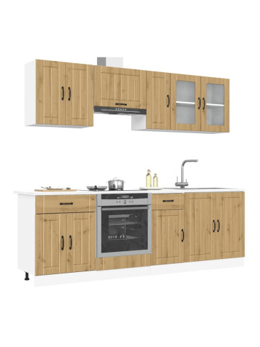 Sonata H Комплект кухненски шкафове от 8 части Kalmar, инженерно дърво