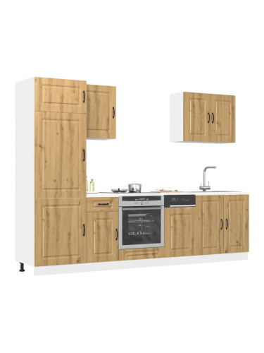 Sonata H Комплект кухненски шкафове от 7 части Kalmar, инженерно дърво
