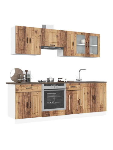 Sonata H Комплект кухненски шкафове от 8 части Kalmar, инженерно дърво